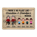 Grandma Grandpa No Place Like Grandparents Grandkids Personalized Doormat
